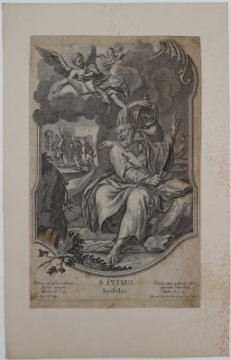 [Апостол Пётр]. S. Petrus. Apostolus. [Гравюра]. [Б. м.]: [Martin Engelbrecht], [пер. пол. XVIII в.].